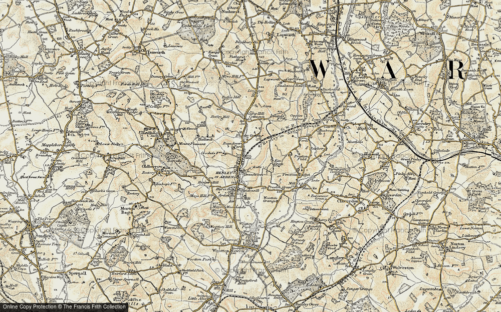 Old Map of Beaudesert, 1901-1902 in 1901-1902