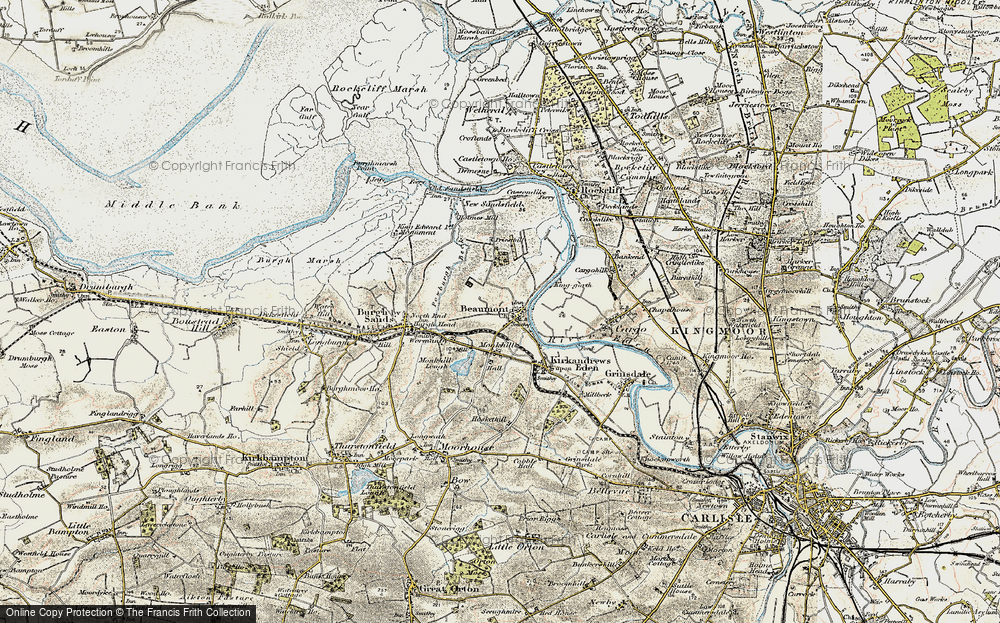 Old Map of Beaumont, 1901-1904 in 1901-1904