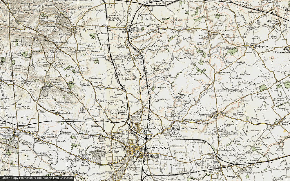Old Map of Beaumont Hill, 1903-1904 in 1903-1904