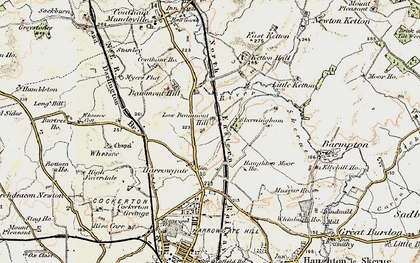 Old map of Beaumont Hill in 1903-1904