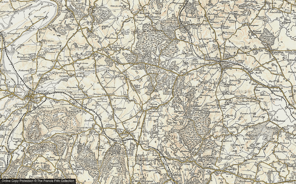 Old Map of Beavan's Hill, 1899-1900 in 1899-1900