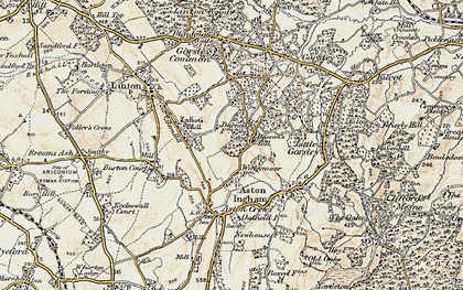 Old map of Beavan's Hill in 1899-1900