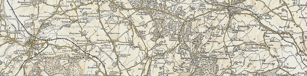 Old map of Beavan's Hill in 1899-1900