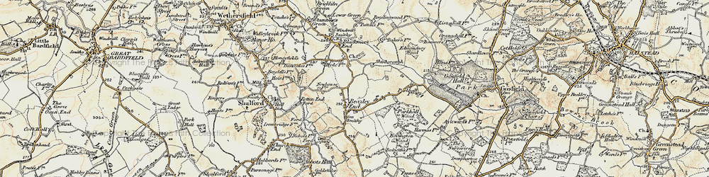 Old map of Bovingdon Wood in 1898-1899