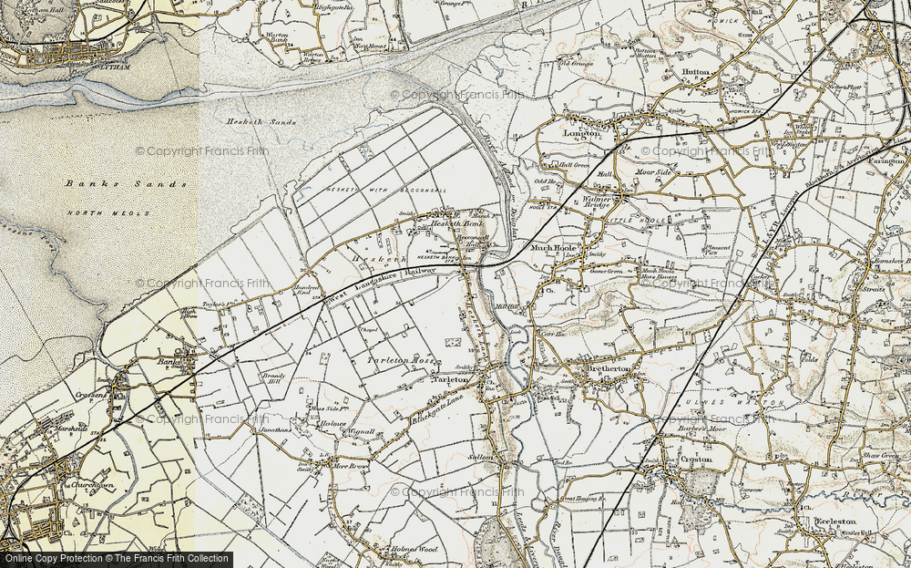 Old Map of Becconsall, 1902-1903 in 1902-1903