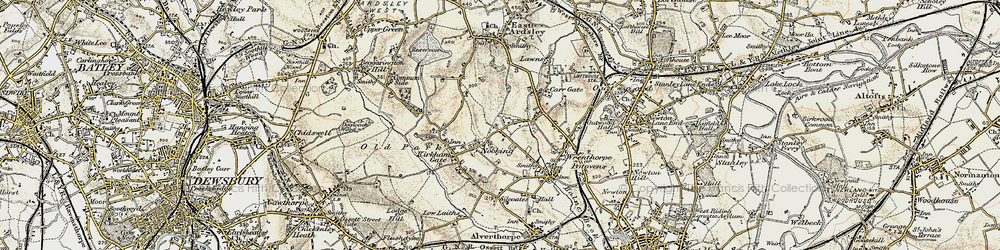 Old map of Beck Bottom in 1903