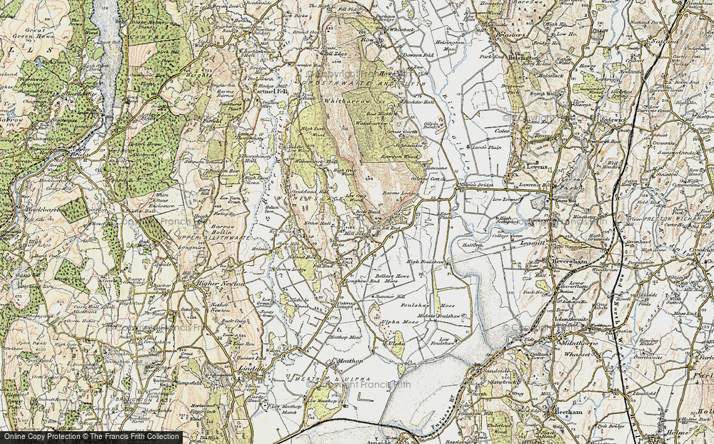 Old Map of Historic Map covering White Scar in 1903-1904