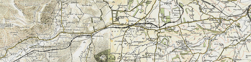 Old map of Beckces in 1901-1904