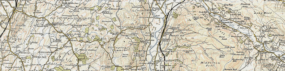 Old map of Aikrigg in 1903-1904