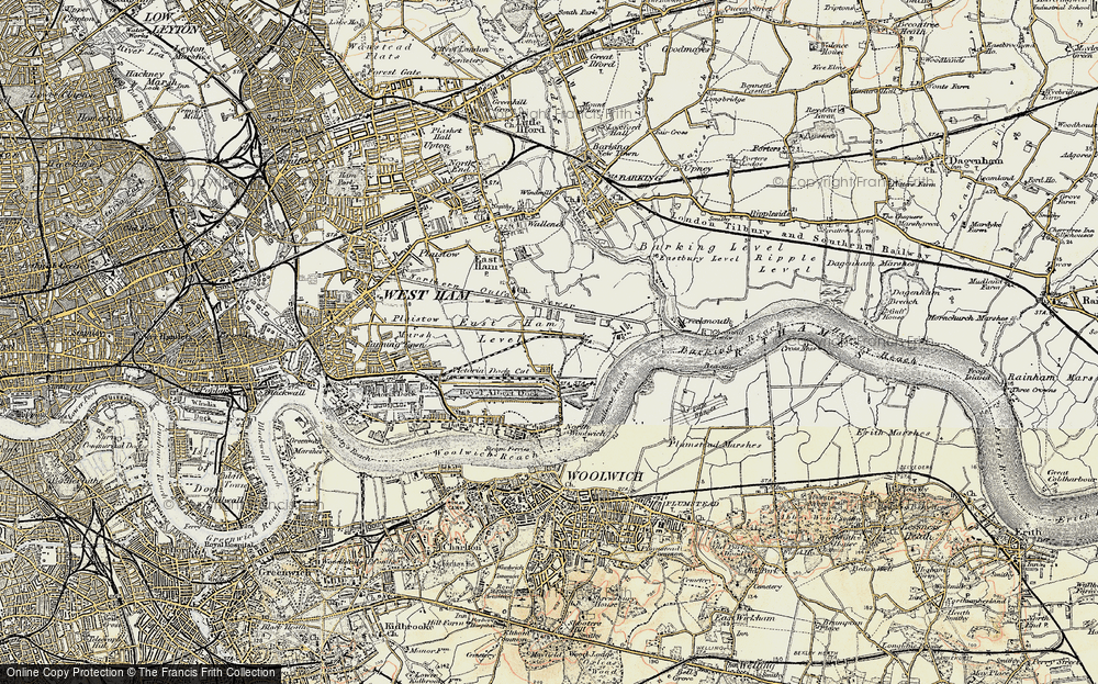 Old Map of Beckton, 1897-1902 in 1897-1902