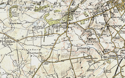 Old map of Beckwithshaw in 1903-1904
