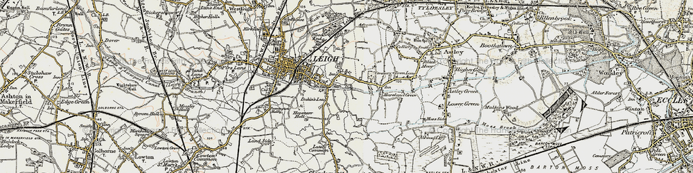 Old map of Bedford in 1903