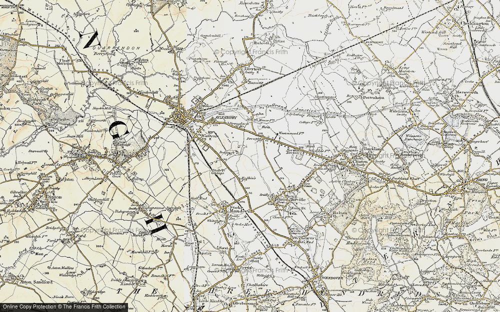 Old Map of Bedgrove, 1898 in 1898
