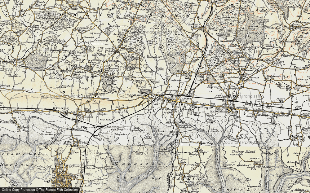 Old Map of Bedhampton, 1897-1899 in 1897-1899