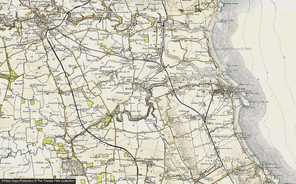 Old Map of Bedlington, 1901-1903 in 1901-1903