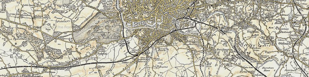 Old map of Bedminster in 1899