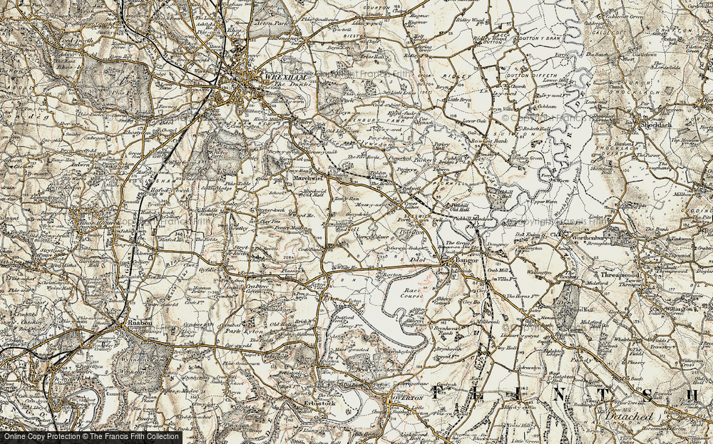 Old Map of Bedwell, 1902 in 1902