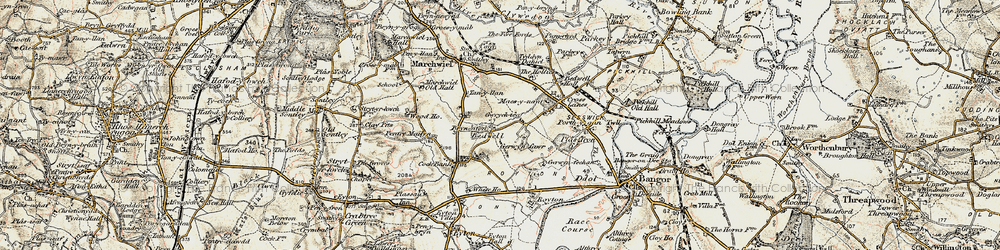 Old map of Bryn Afon in 1902