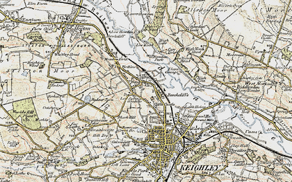 Old map of Beechcliffe in 1903-1904