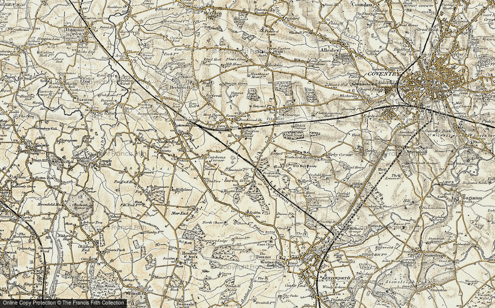 Old Map of Beechwood, 1901-1902 in 1901-1902