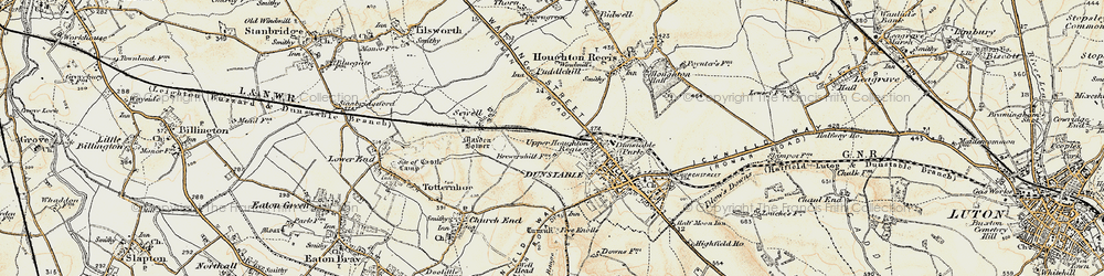 Old map of Beecroft in 1898-1899