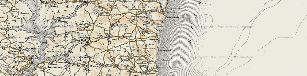 Old map of Beeson in 1899