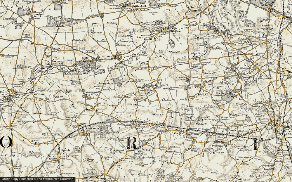 Old Map of Beeston, 1901-1902 in 1901-1902