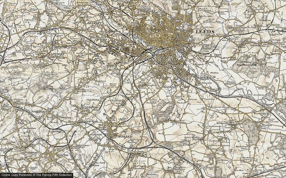 Old Map of Beeston, 1903 in 1903