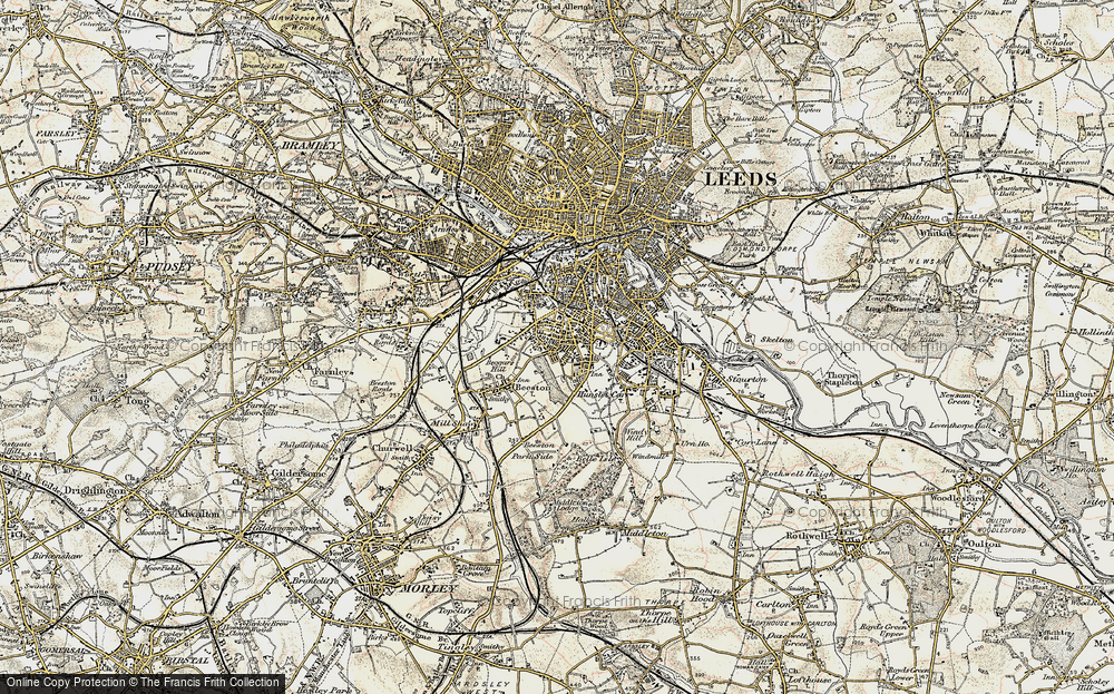 Old Map of Beeston Hill, 1903 in 1903