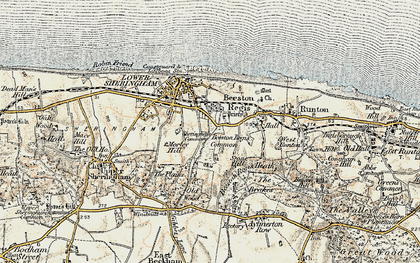 Old map of Beeston Regis in 1901-1902