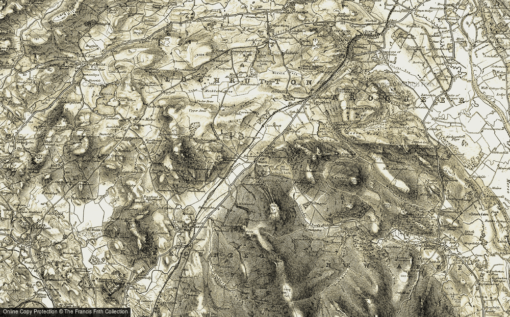 Old Map of Historic Map covering Upper Ingleston in 1904-1905