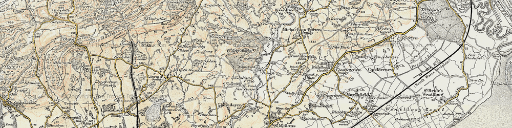 Old map of Began in 1899-1900