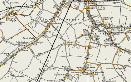 Old map of Begdale in 1901-1902