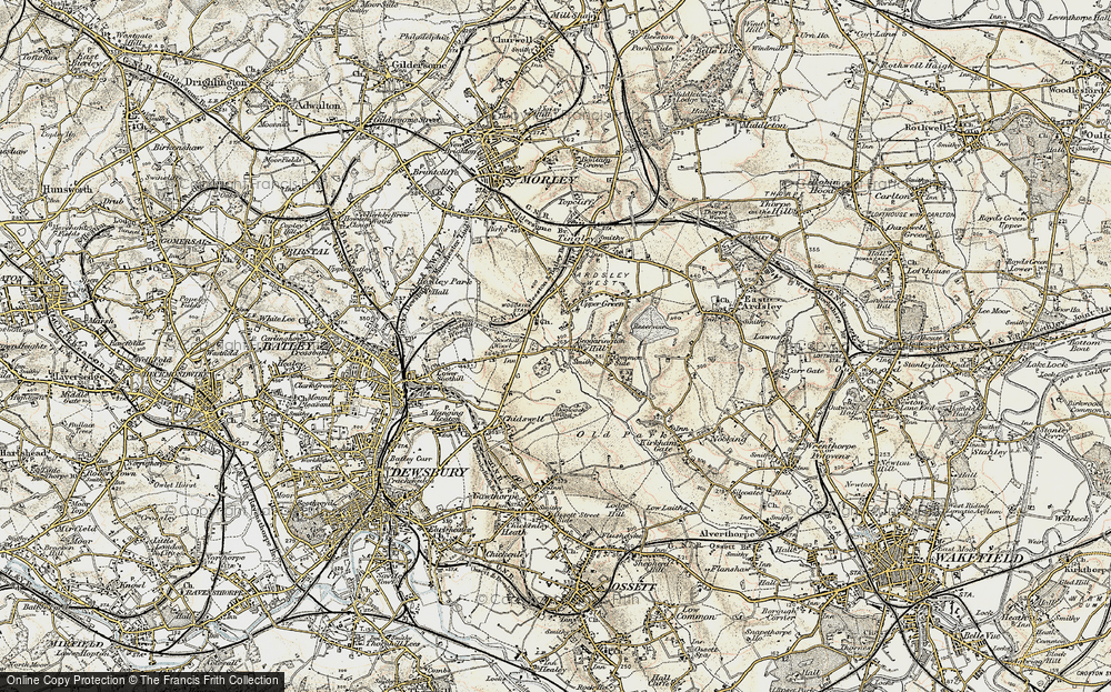Old Map of Beggarington Hill, 1903 in 1903