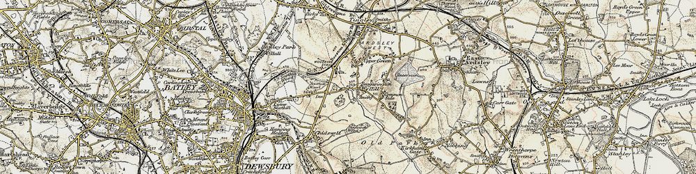 Old map of Beggarington Hill in 1903