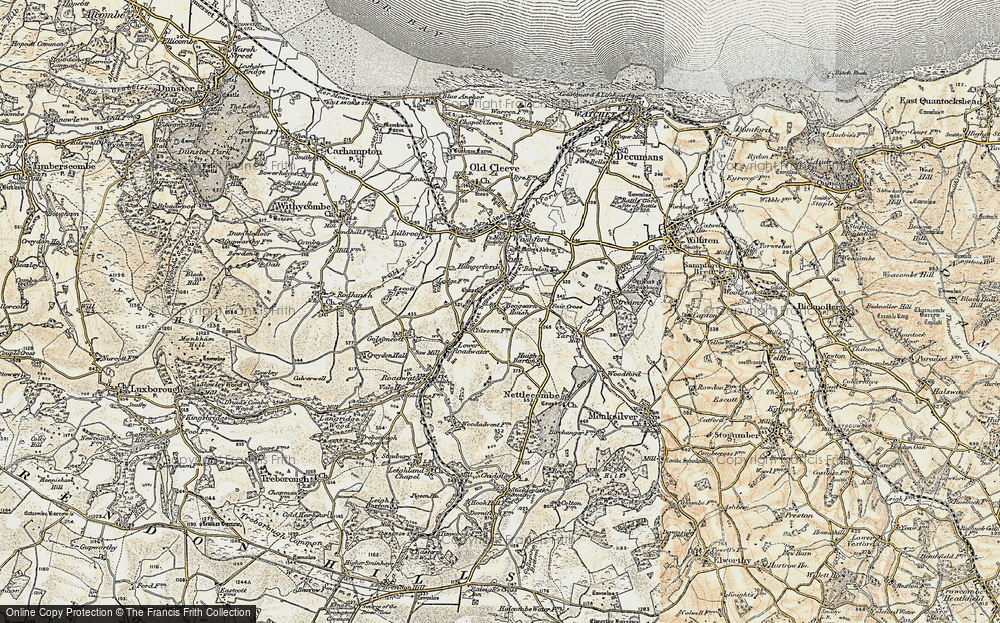 Old Map of Beggearn Huish, 1898-1900 in 1898-1900