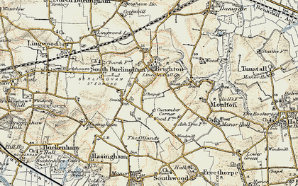 Old map of Beighton in 1901-1902