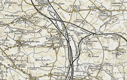 Old map of Beighton in 1902-1903