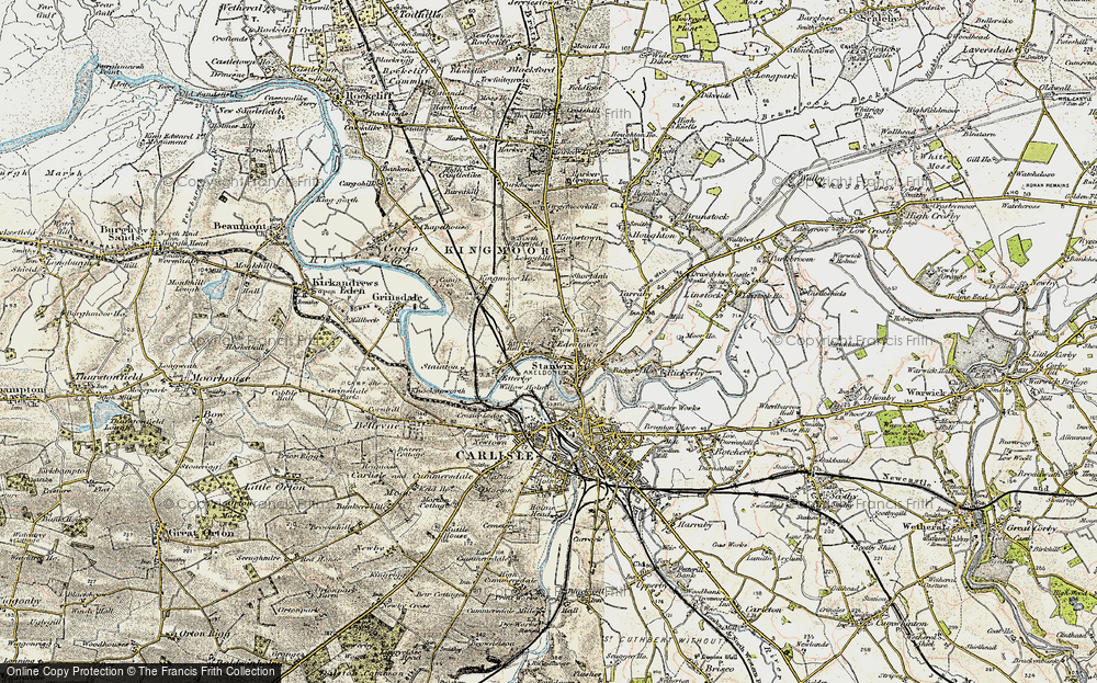 Old Map of Belah, 1901-1904 in 1901-1904