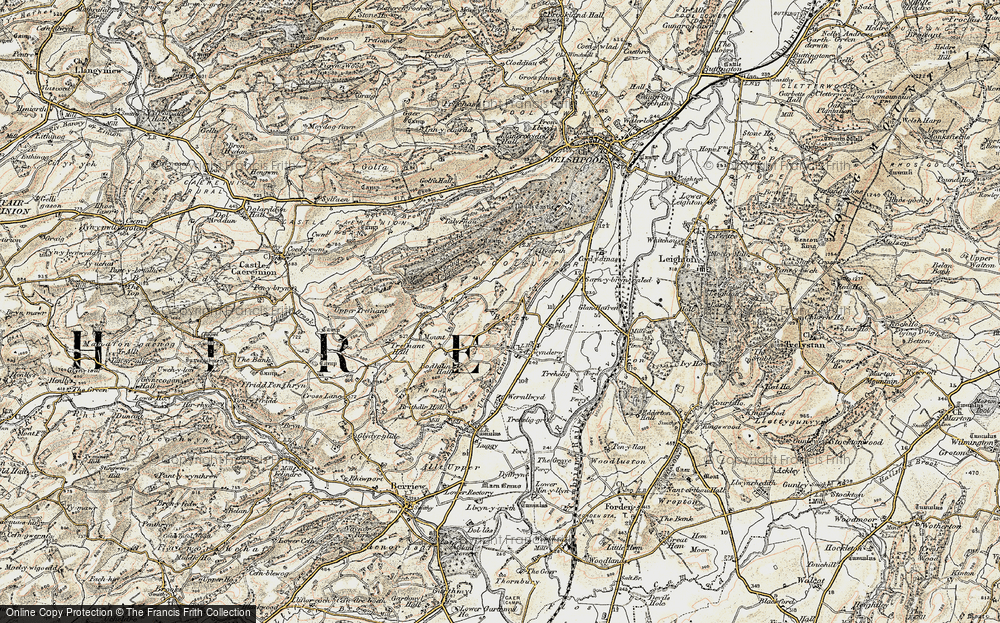 Old Map of Historic Map covering Belan Locks in 1902-1903
