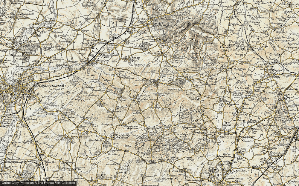 Old Map of Belbroughton, 1901-1902 in 1901-1902