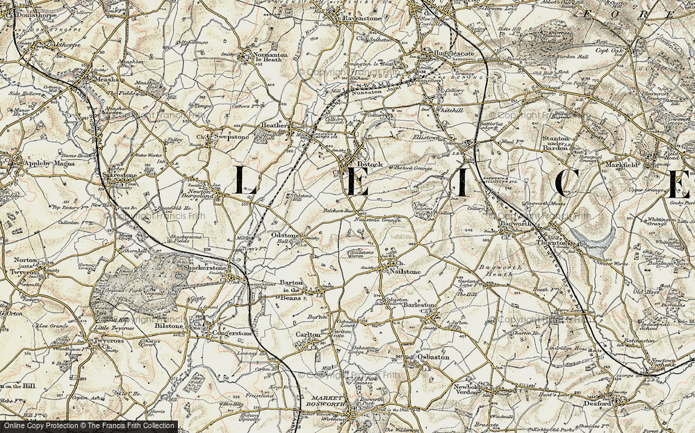 Old Map of Belcher's Bar, 1902-1903 in 1902-1903