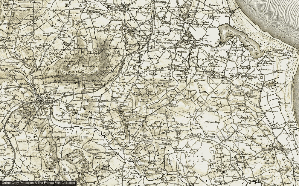 Old Map of Historic Map covering Balearn in 1909-1910