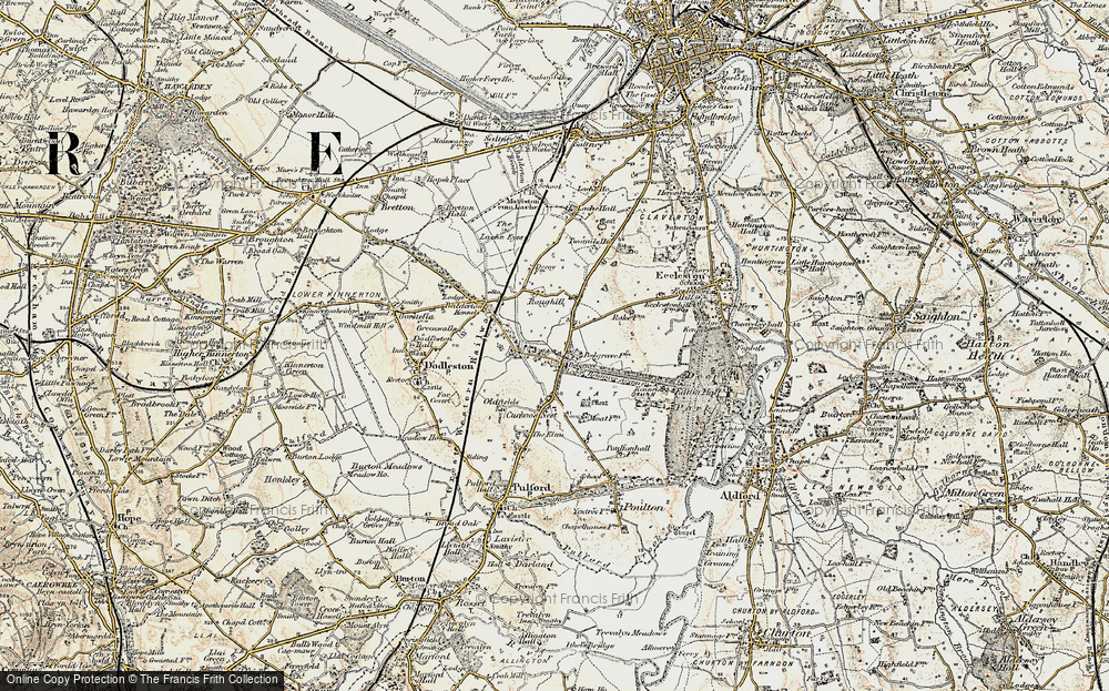 Old Map of Historic Map covering Belgrave Avenue in 1902-1903