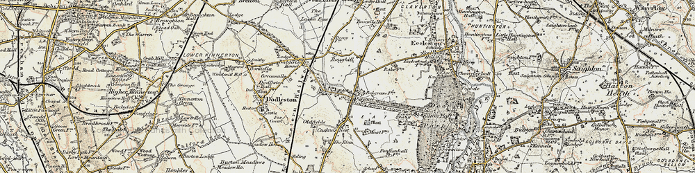 Old map of Belgrave Avenue in 1902-1903