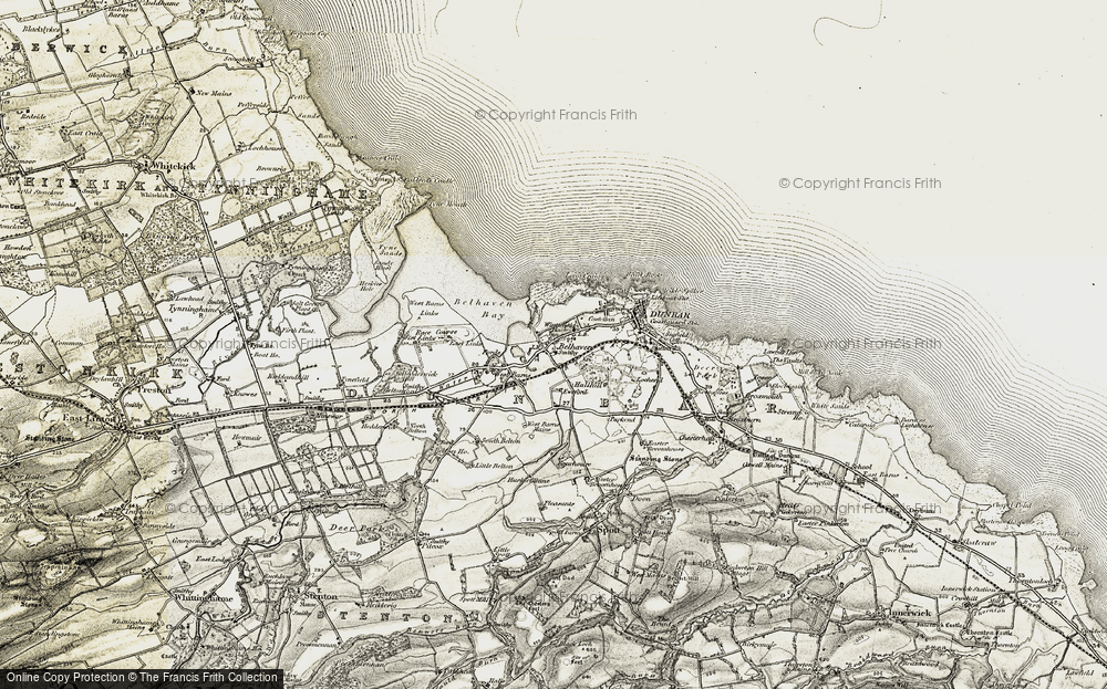 Old Map of Belhaven, 1901-1906 in 1901-1906