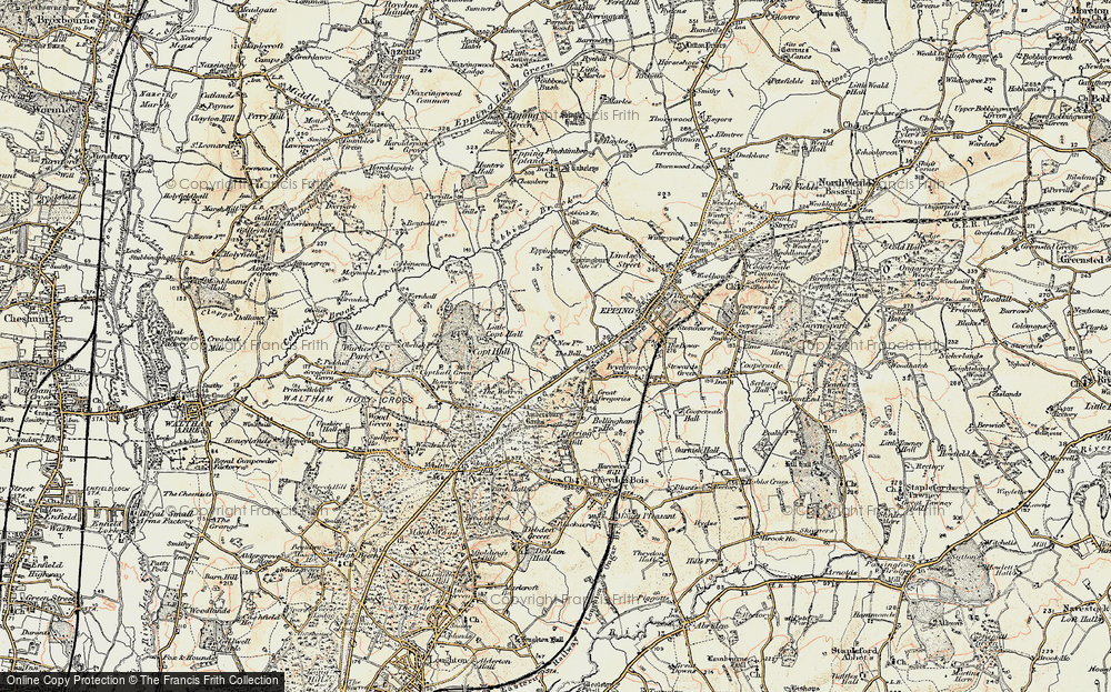 Old Map of Bell Common, 1897-1898 in 1897-1898