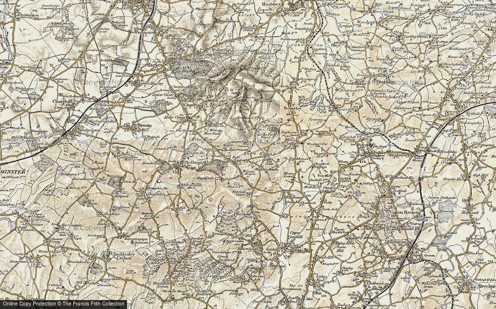 Old Map of Bell End, 1901-1902 in 1901-1902