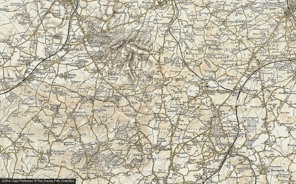Old Map of Bell Heath, 1901-1902 in 1901-1902