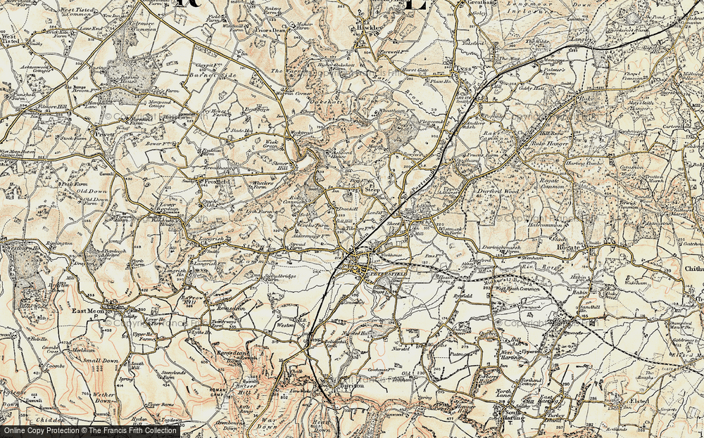 Old Map of Bell Hill, 1897-1900 in 1897-1900